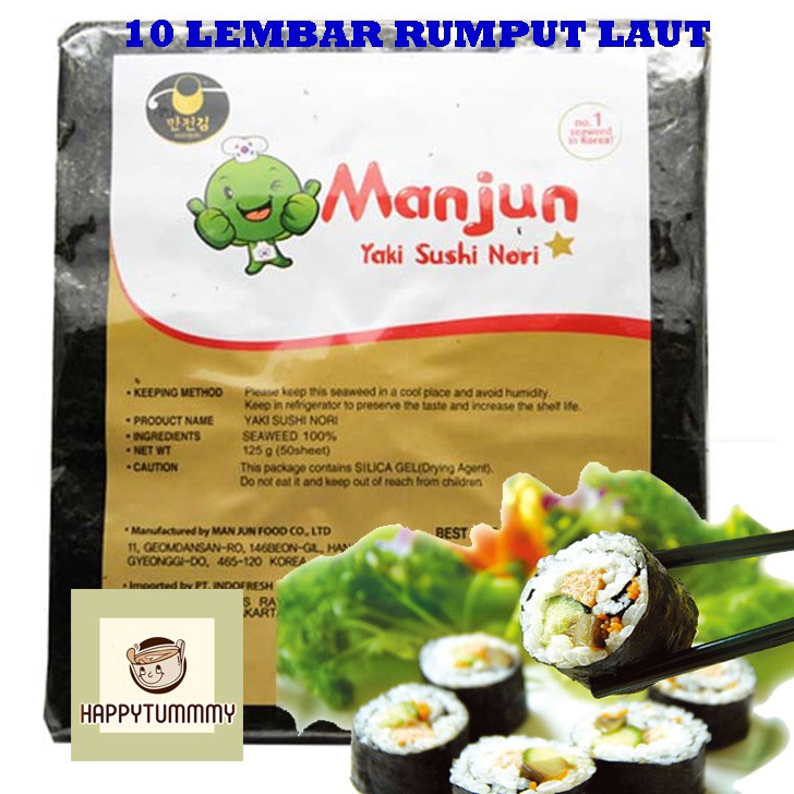 

Laris Manjun Nori 10 Lembar HALAL Seaweed Rumput Laut Sushi Gimbap Korean Yaki Sushi Nori Terupdate