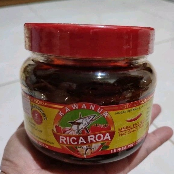 

Kawanua Sambal / Rica Roa Besar ( Oleh - Oleh / Jajanan / Cemilan / Makanan Asli Khas Manado)