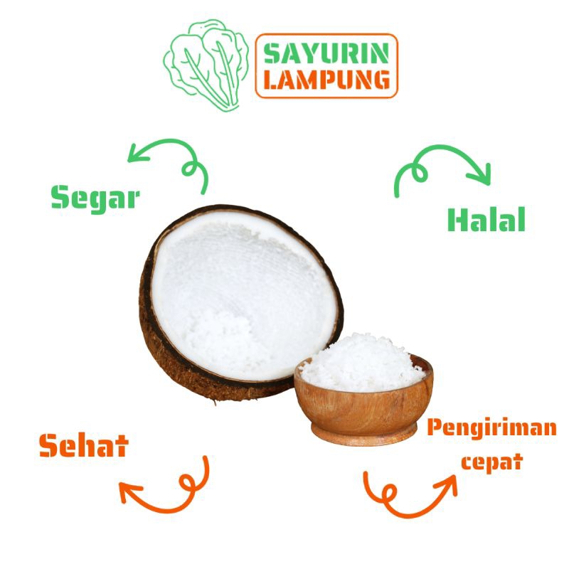 

kelapa parut santan kelapa - SAYURin LAMPUNG