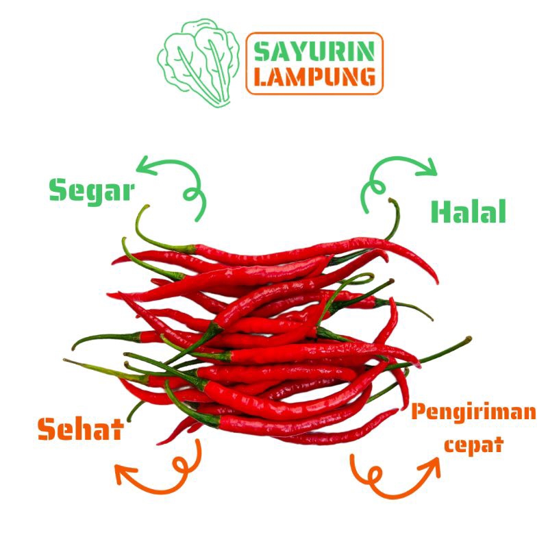 

cabe merah segar 250gr - SAYURin LAMPUNG