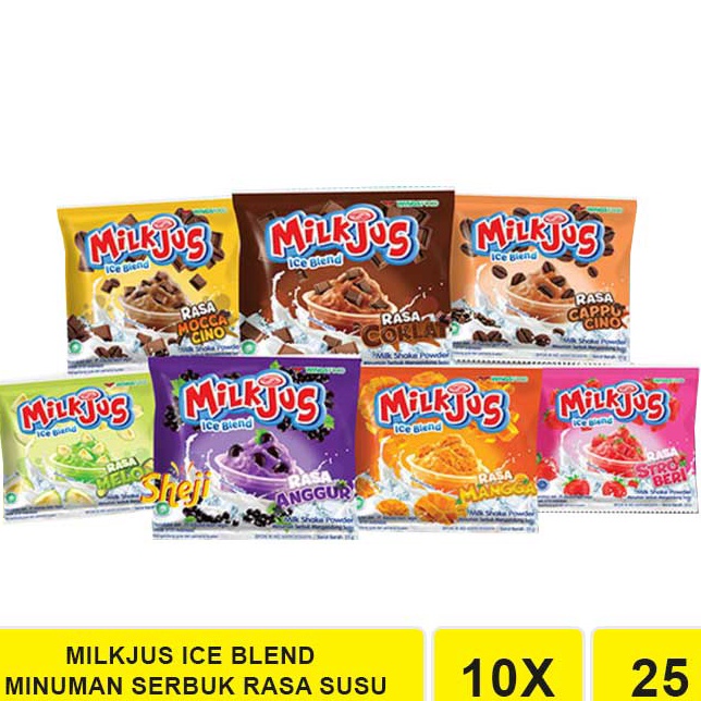 

MILKJUS MINUMAN SERBUK ANEKA RASA SUSU (1 RENCENG ISI 10 SACHET)