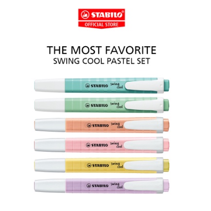 

Stock Banyak STABILO swing cool Pastel Highlighter Pen Marker Spidol Warna Warni Stationery Set Alat Tulis Harga Termurah