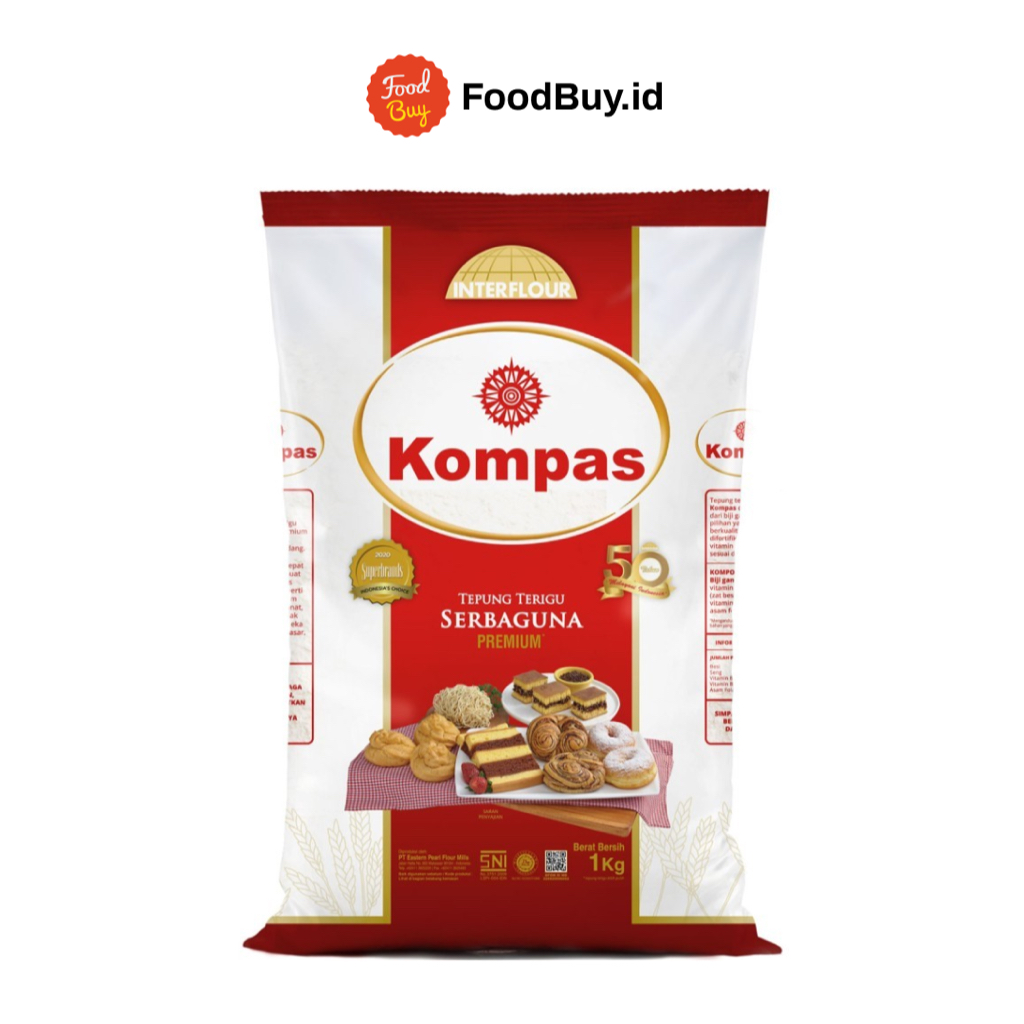 

Kompas Tepung Terigu Serbaguna Premium 1 Kg