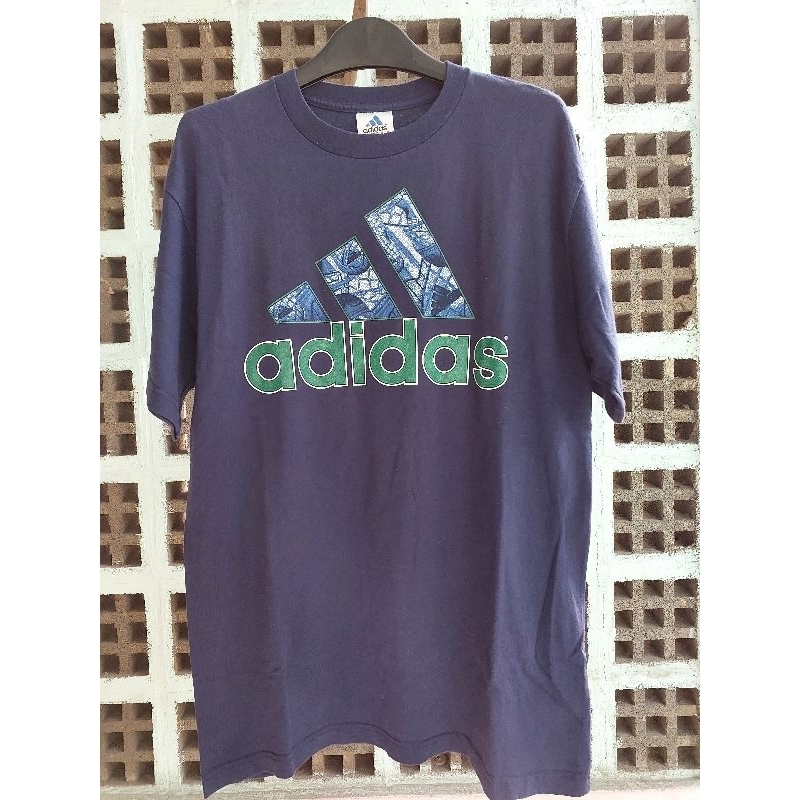 TSHIRT ADIDAS NAVY KAOS BAJU PRIA SECOND