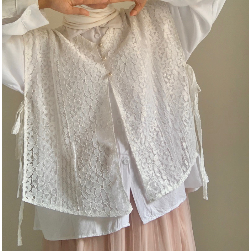 Vest Brokat Brukat outer Brukat Vintage Unik vest Cootagecore yearbook cootagecore calluna vest/oute