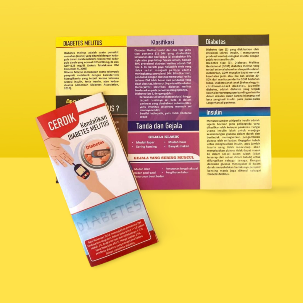 

Brosur Kesehatan | Leaflet Cerdik Kendalikan Diabetes Melitus | Brosur Tanda gejala diabetes DM