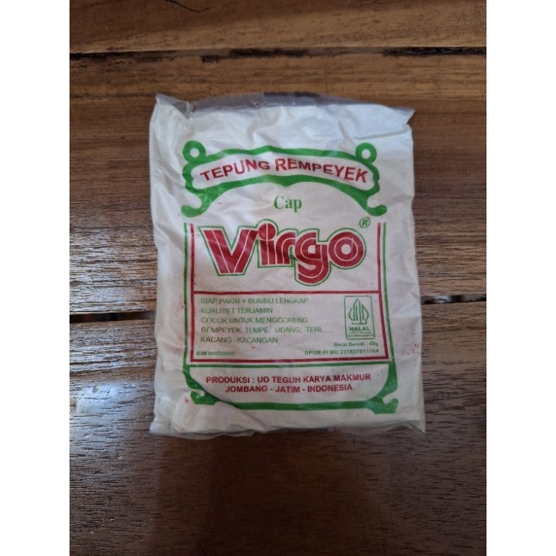 

Tepung Virgo Rempeyek (10 pcs x 45g)