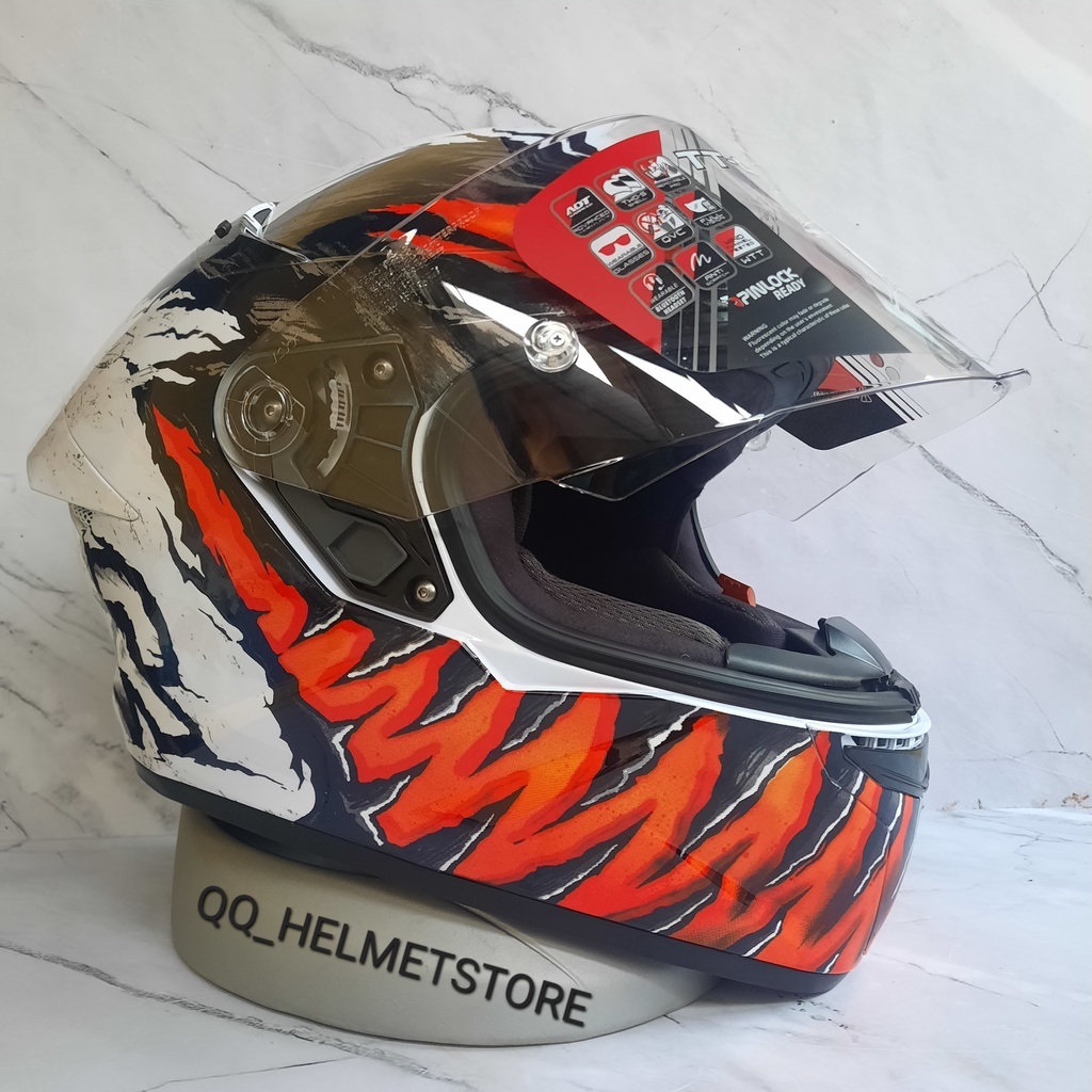 HELM KYT TT COURSE ANTI VENOM WD HELM KYT FULLFACE REPAINT