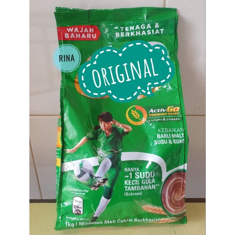 

Milo Malaysia 1kg Active Go Refill Minuman Coklat Bubuk