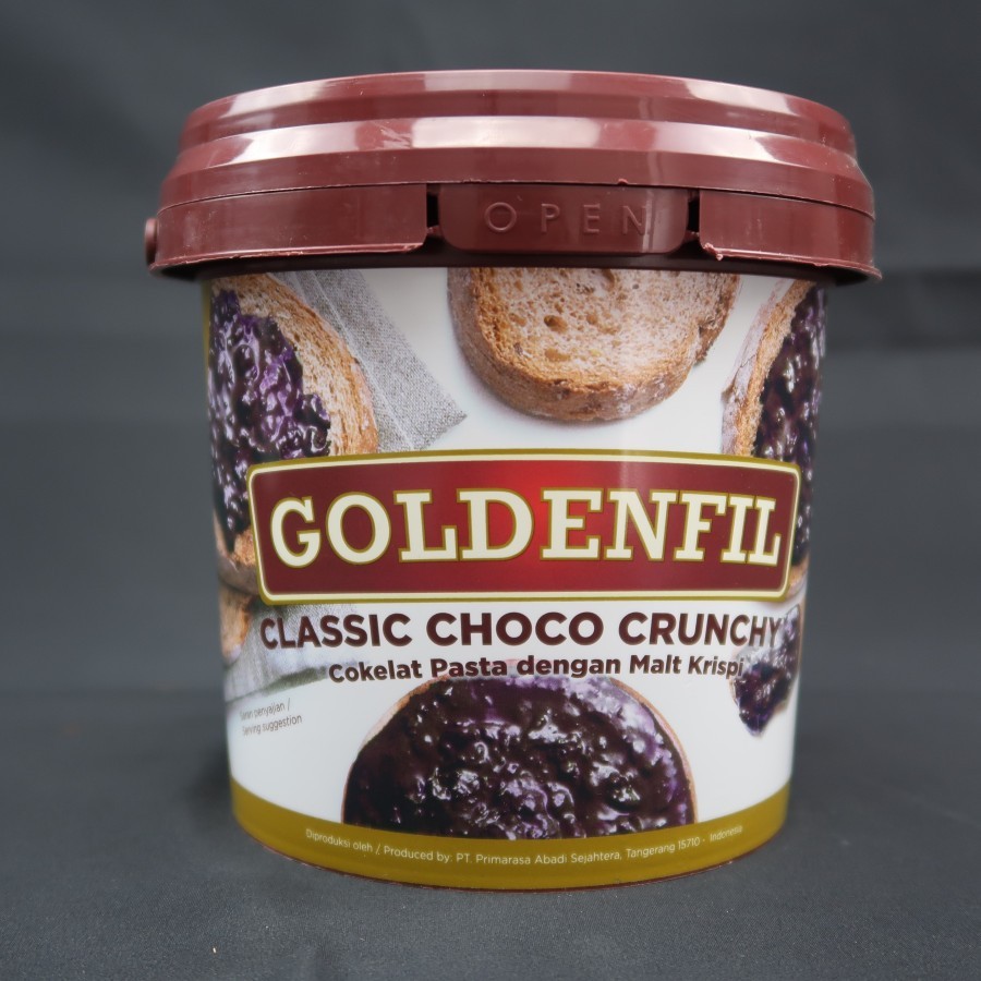 

Sekar_Shop07 Goldenfil Chocolate Crunchy 1 Kg / Selai Coklat Krispi - Choco / Classic Choco / Milk