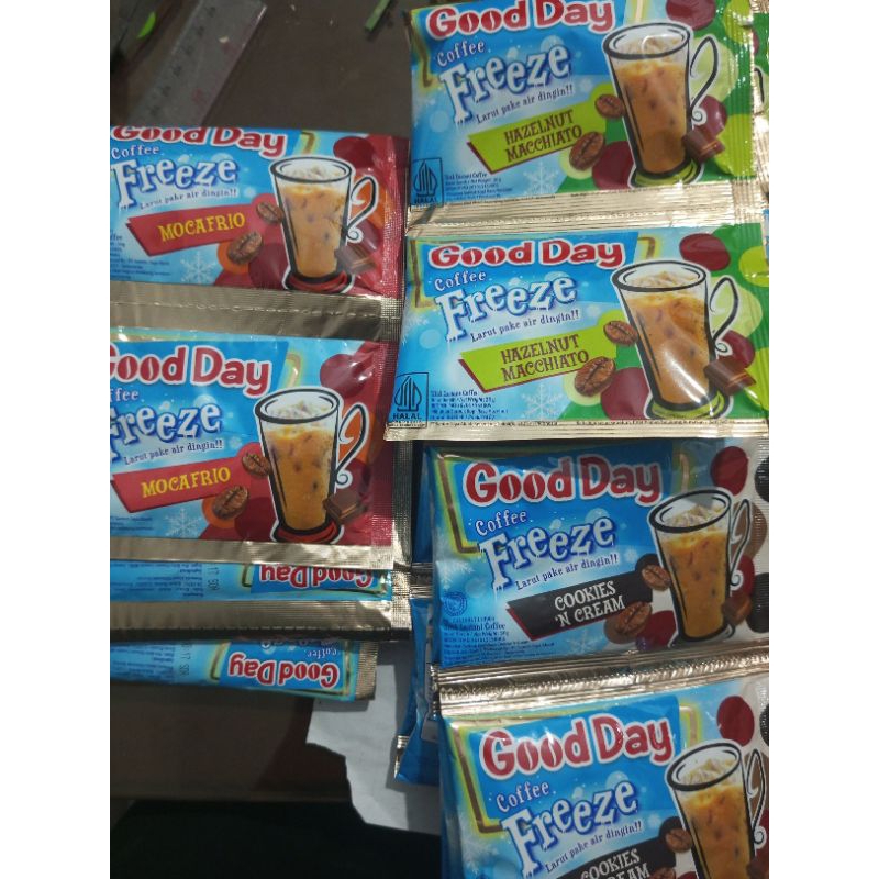 

Good Day Coffee Freeze All Variant Rasa Rentengan Isi 10 Sachet