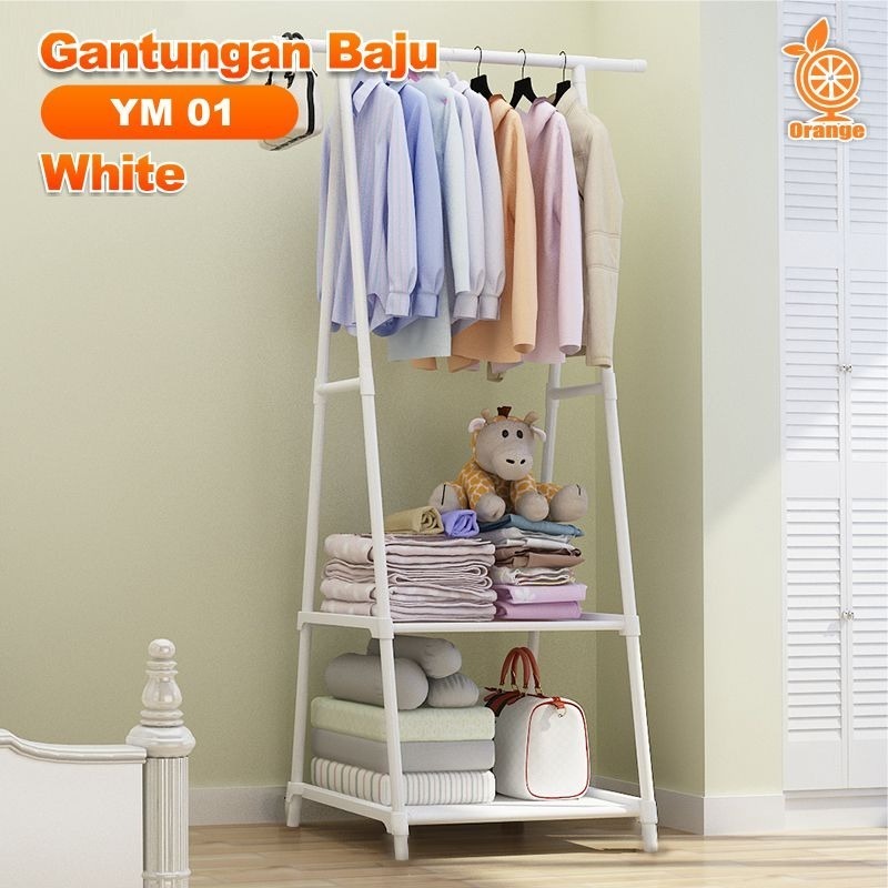 goup88 Lemari Pakaian Stand Hanger besi Rak Serbaguna dan Gantungan Baju Murah