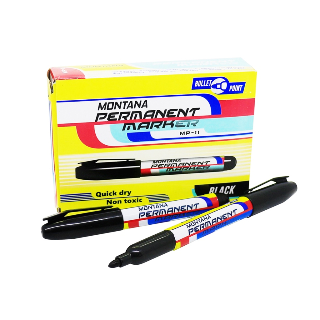

Spidol Permanen Hitam Montana MP-11 / Spidol Permanent Marker Hitam - Bisa di isi ulang - 1 PCS