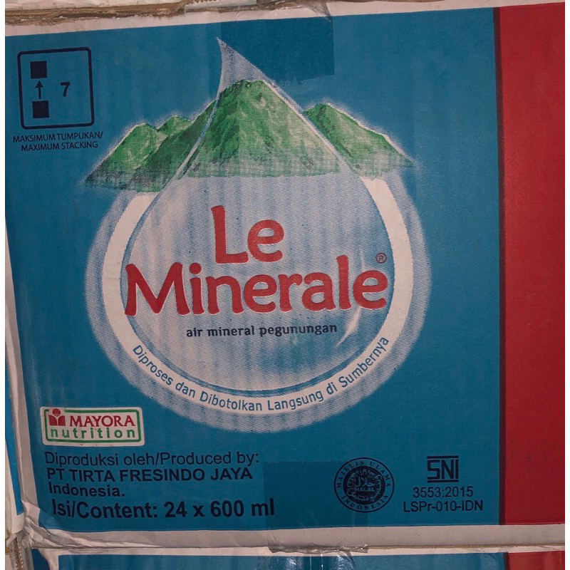 

Le Minerale Sedang 24x600ml
