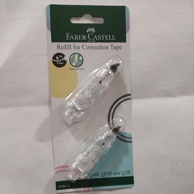 

FABER CASTELL Refill for Correction Tape isi 2 Pcs / Refill Ct Faber Castell original