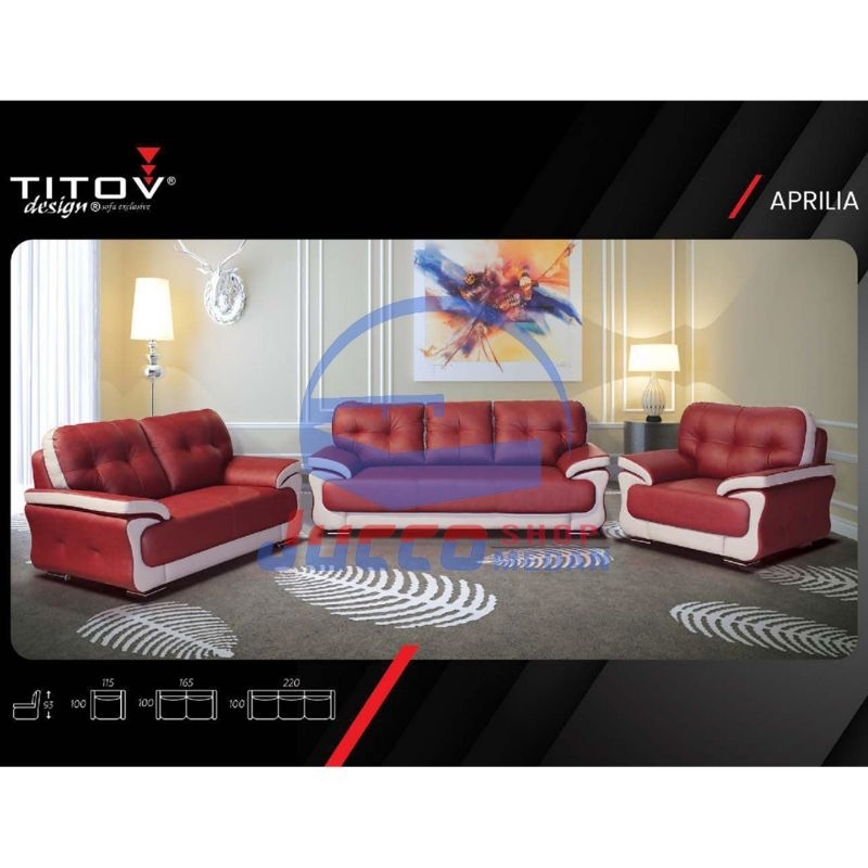 Sofa Titov Aprilia Garansi 5thn - Sofa Tamu Minimalis Fullset 321 Oscar -Sofa Tamu Medan - juccoshop