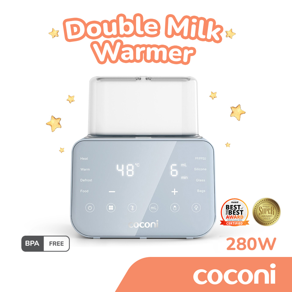 COCONI Smart Double Milk Warmer & Sterilizer | Penghangat Botol Susu Bayi dan Sterilizer / Steril Bo