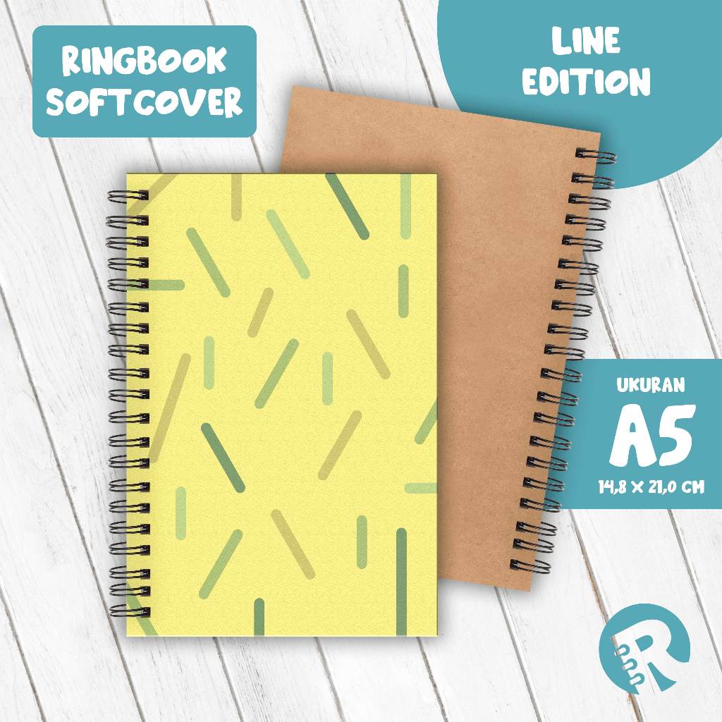 

Ringbook Softcover A5 Buku Catatan Garis/Polos Tema Line Part 1