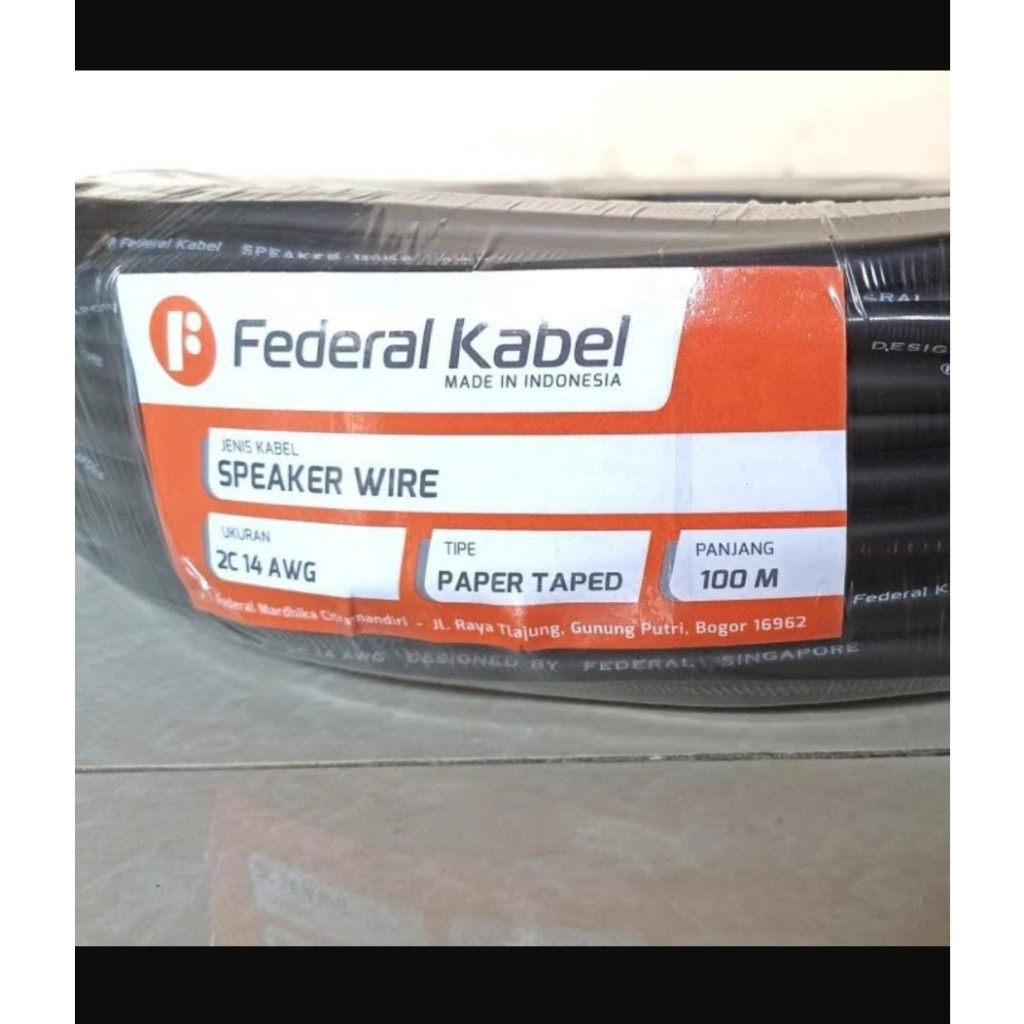 (ECERAN) Kabel Speaker Federal 2 X 2,5 Tipe 2C 14 AWG / 2C14AWG