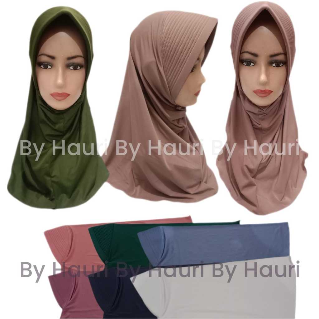 JILBAB SPORT PET BESAR/ HIJAB INSTAN PET BESAR/ BERGO SPORT INSTAN