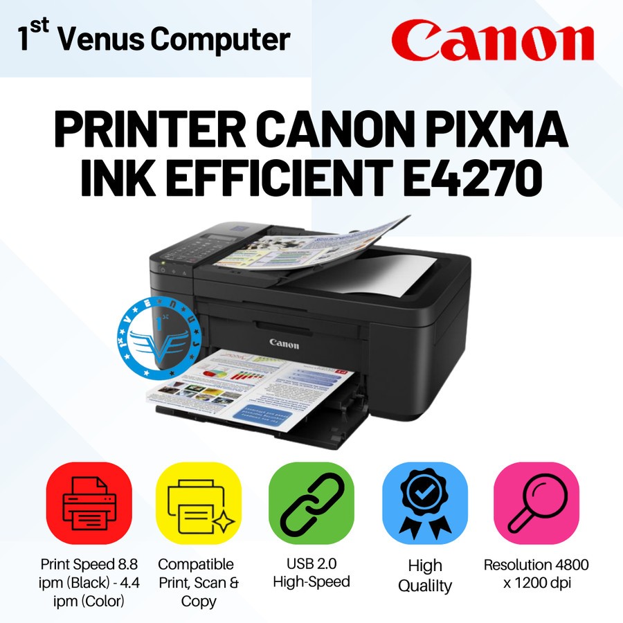 Printer Canon PIXMA Ink Efficient E4270 /  PRI32-CAN