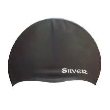 Topi Silicone Swim Cap / Silver Topi Renang Dewasa - 17008.001