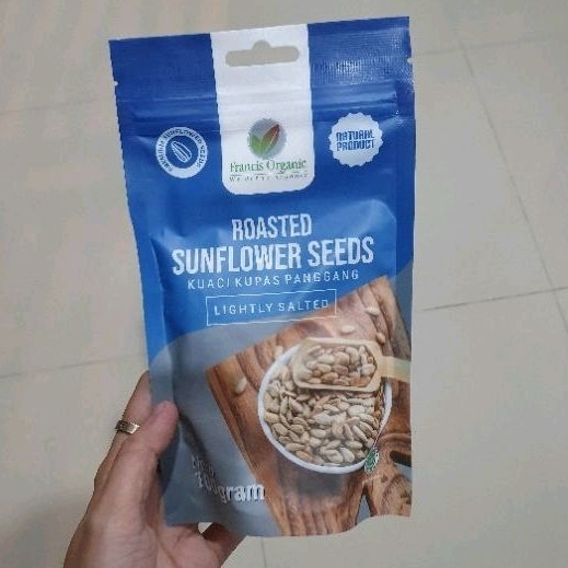 

Francis Organic Roasted Sunflower Seeds kuaci kupas panggang 100gr