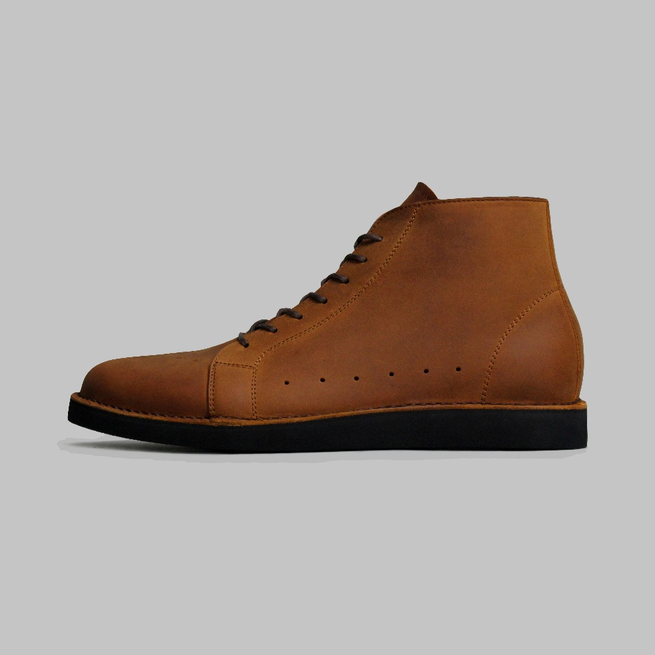 ARTAP Footwear - Sepatu Boot Pria Kulit Asli - Rockie CH Tan