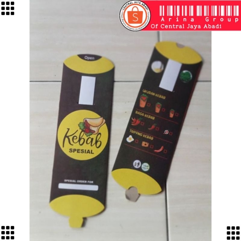 

KERTAS KEBAB TARIKAN BAHAN DUPLEK PUTIH UKURAN 24 × 9,2 CM HIGH QUALITY TEBAL PRODUK TERBARU | KOTAK KEBAB DUPLEK PUTIH KEKINIAN | DUS KEBAB VIRAL TIKTOK | KEMASAN KEBAB | BOX KEBAB 1 PCS MURAH | CENTRAL JAYA ABADI | ARINA SHIVA GROUP 8329
