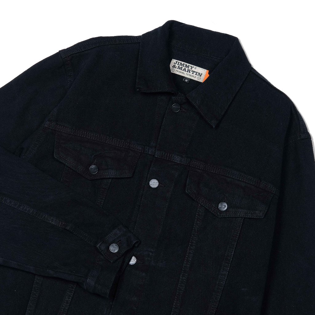New Product Jimmy And Martin - Black Denim Basic Jacket - Ojb-0001