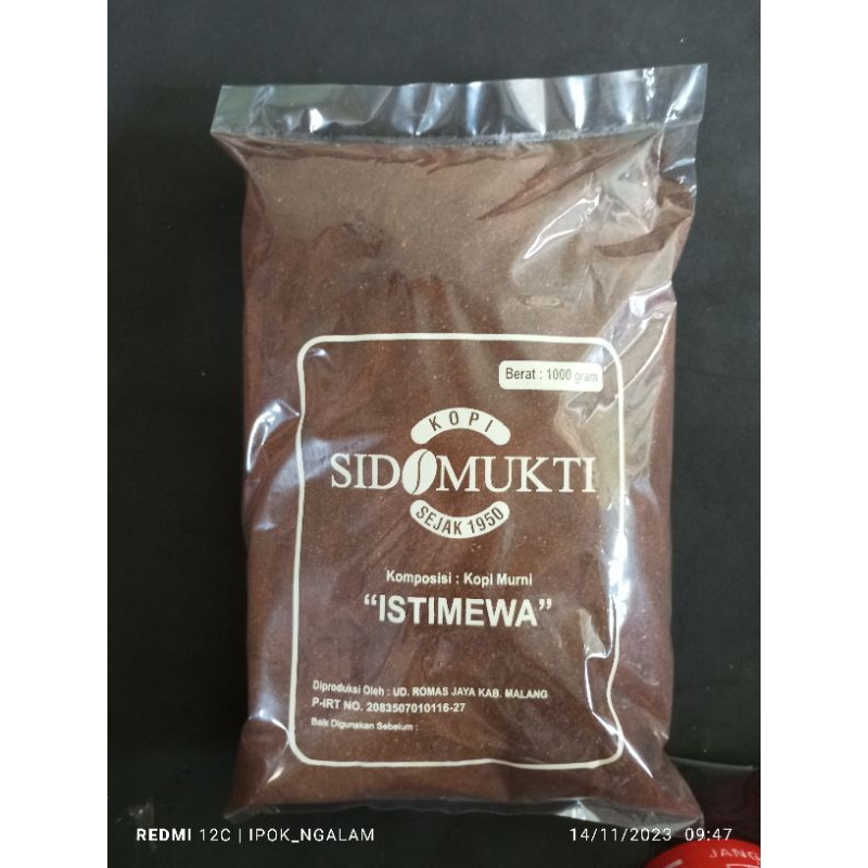 

100% kopi robusta bubuk sidomukti istimewa 1000kg