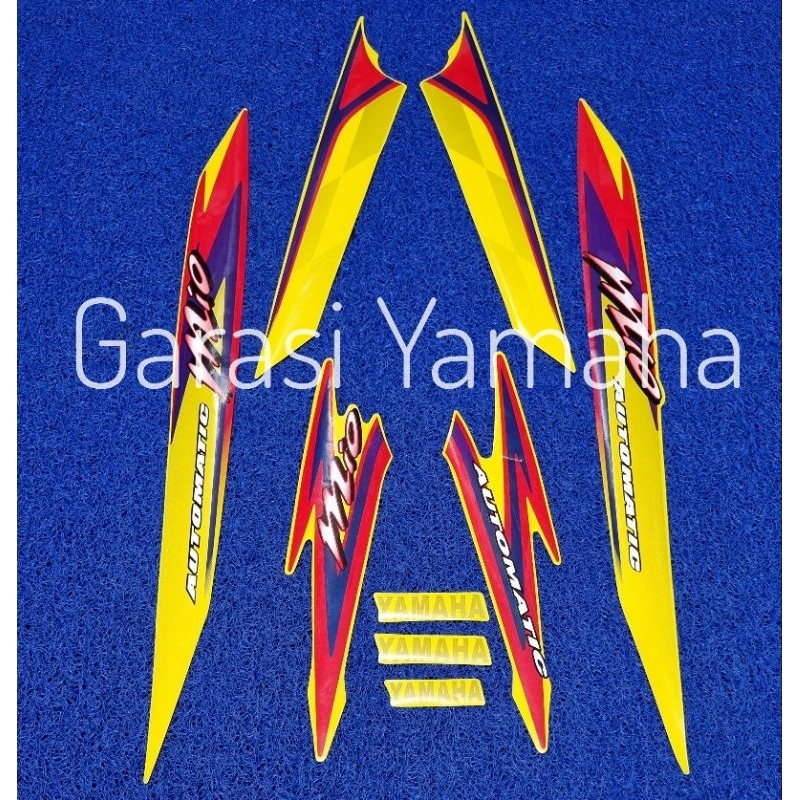 Striping mio kuning sticker mio list body mio kuning strip body mio stiker body mio kuning