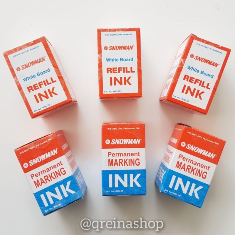 

#Qreinashop Refill Isi Spidol / Refill INK Snowman