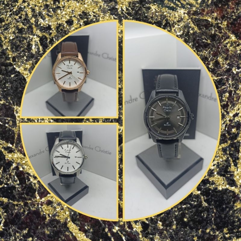 Jam Tangan Wanita Alexandre Christie 1027 AC1027 AC 1027 Tali Kulit