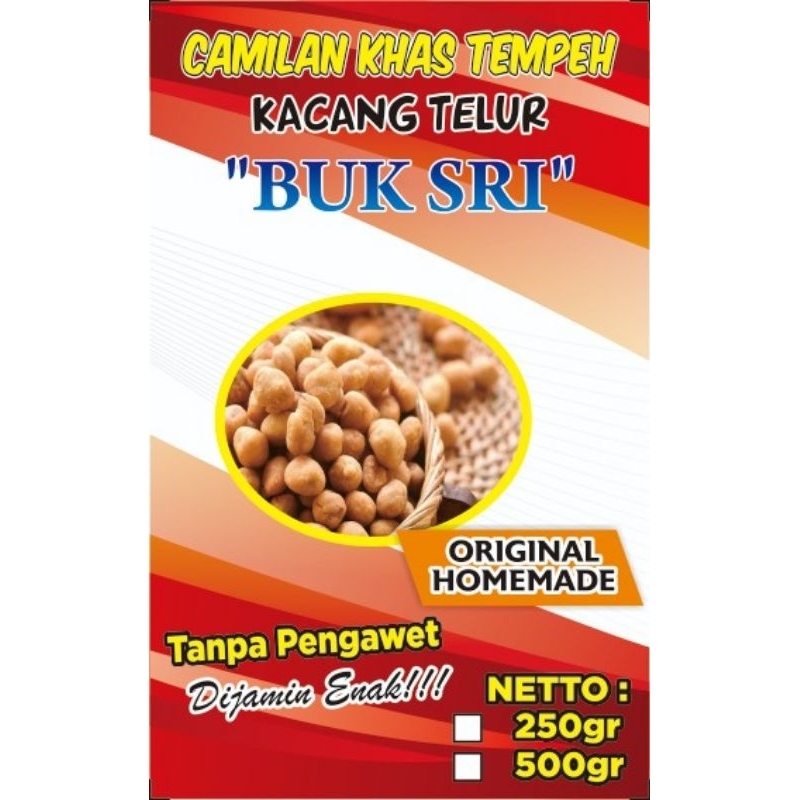 

Kacang Telur Kemasan 500 gram