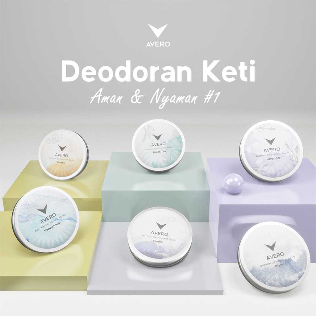 Deodorant Balm Avero Solid Deodoran Ketiak Alami BPOM Tanpa Alkohol & Alumunium Pewangi Ketiak Bebas