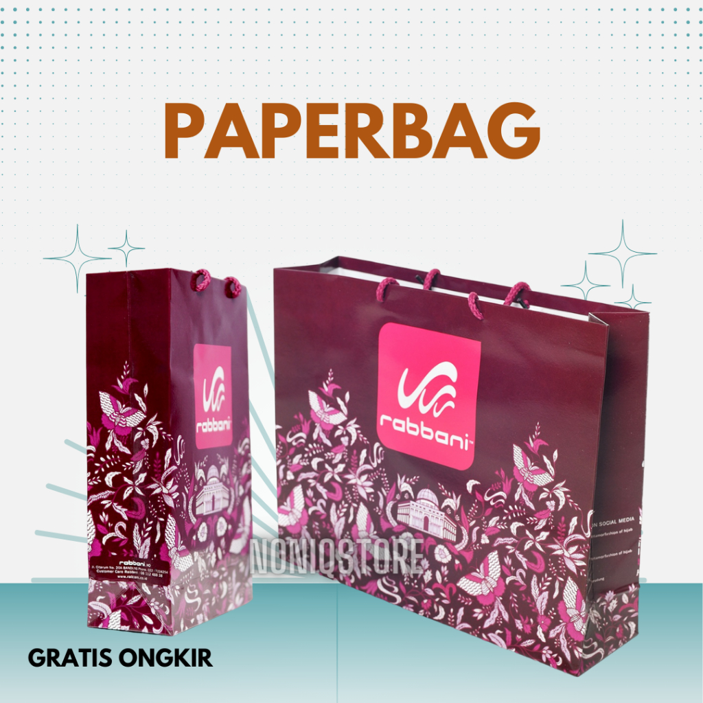 

Tas Kertas Paperbag Paper Goodie Bag Ungu Rabbani