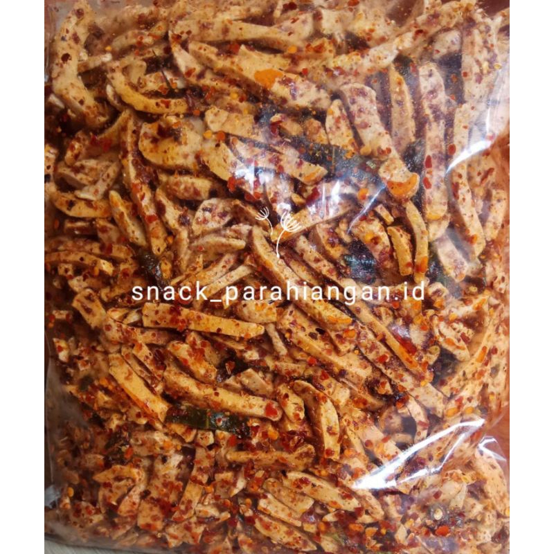 

basreng stik pedas daun jeruk/viral cemilan pedas