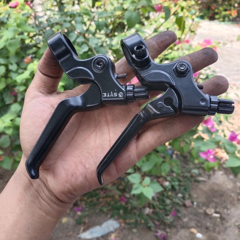 Sepasang handle tuas rem syte sepeda lipat full alloy ringan