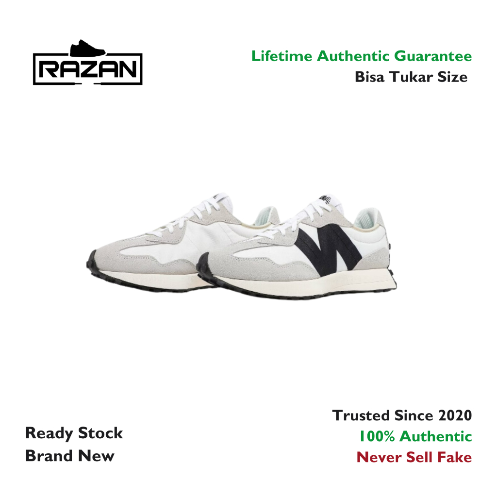 New Balance 327 Sea Salt Black 100% Authentic Original