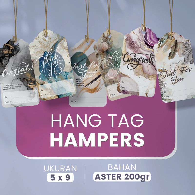 

100 Pcs Hangtag Hampers Hangtag Kado