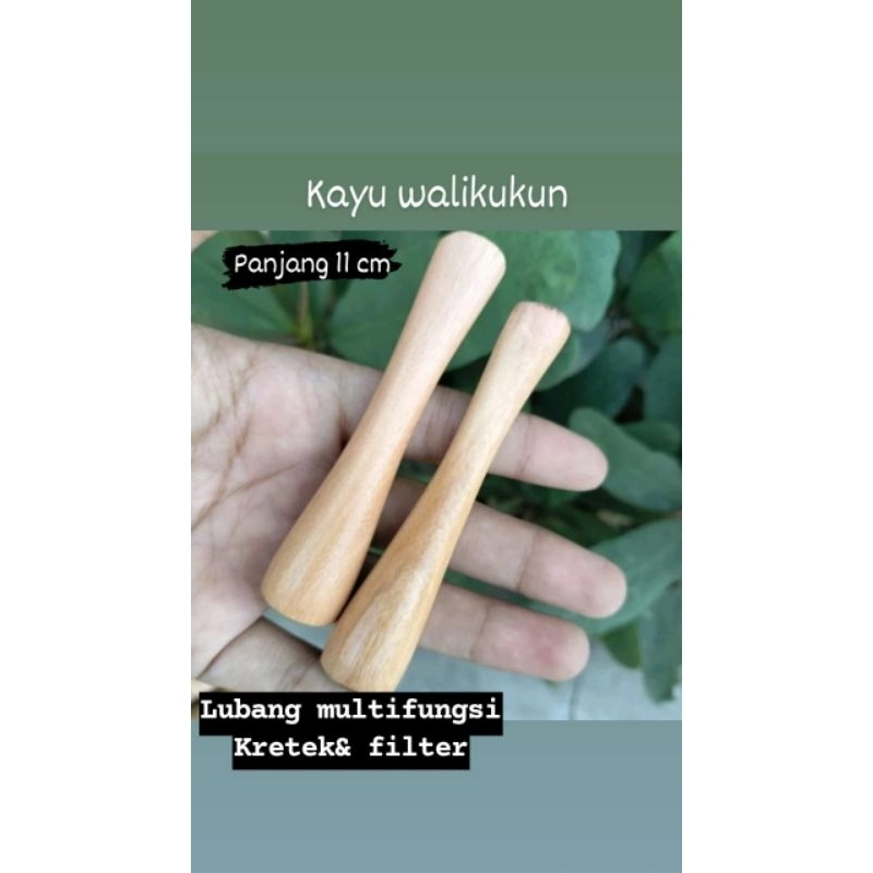 Pipa rokok kayu galih walikukun  paling enak once padudan roko bukan gading panjang 11 cm