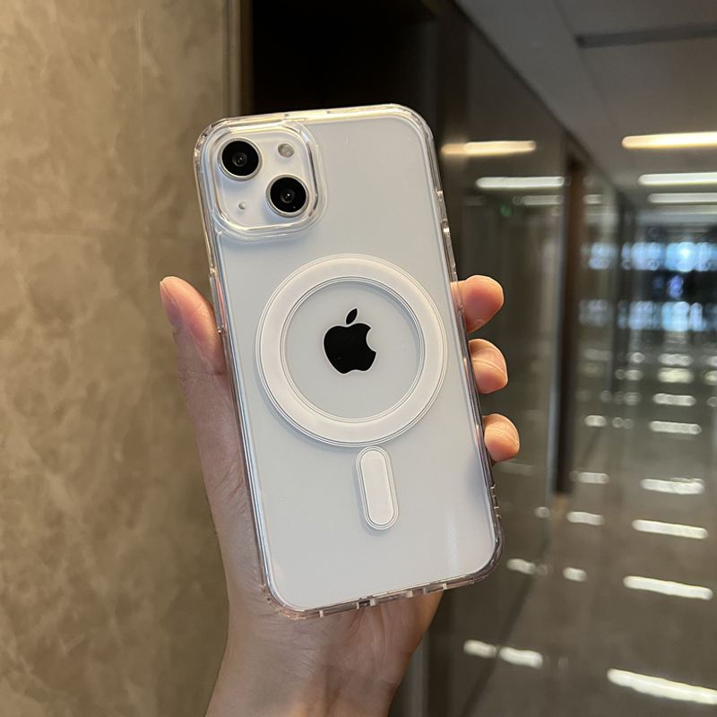 Premium Magsafe Case IPHONE X XS MAX XR 11 12 13 14 15 PRO MAX 14+ 15+ with Magnetic Case Clear Hybr