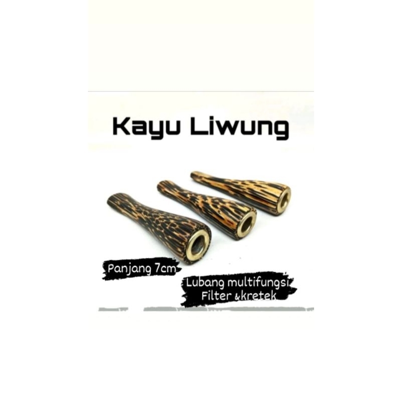 once pipa bulat pipo rokok kayu liwung bukan gading panjang 7 cm