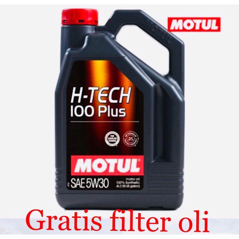 Oli Motul Hi Tech 5W 30 4Liter (gratis filter oli)
