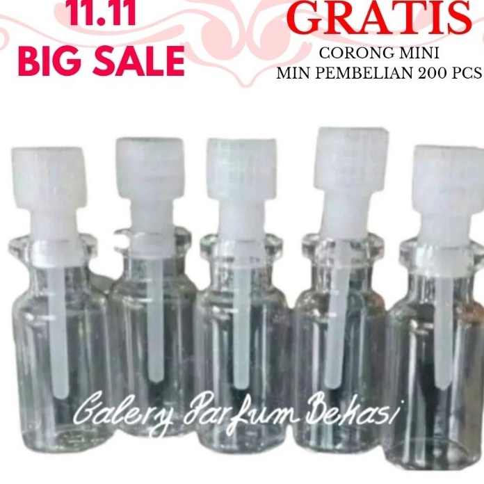 Terjamin BOTOL TESTER KACA  3 ML BOTOL TESTER SAMPLE  BOTOL OLES  BOTOL PARFUM TESTER  100 PCS.