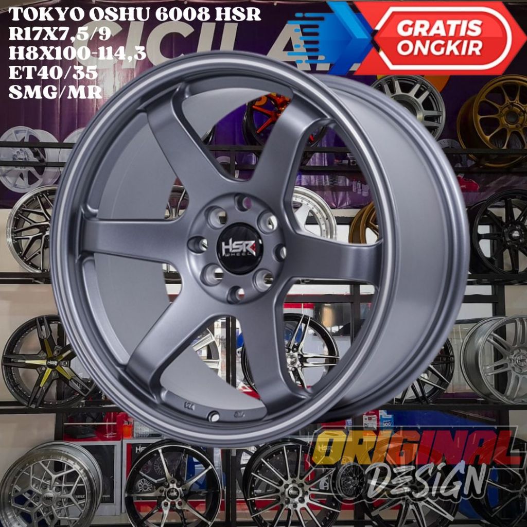 Velg Mobil Mazda , Fiesta , Jazz , Kia Rio , HSR TOKYO Ring 17 TE37 R17