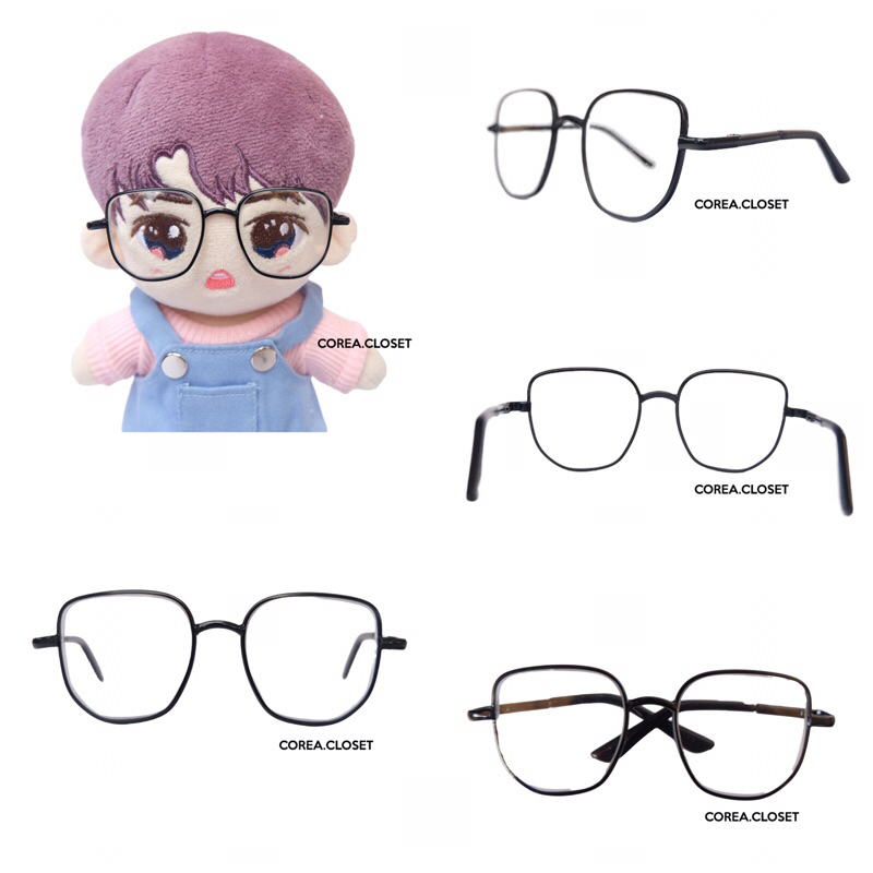 READY STOCK 20cm doll accesories -      Jeno Classic style glasses (free dus kacamata)