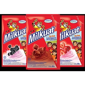 Milkuat Bantal SUSU UHT COKLAT STRAWBERRY BLACKCURRANT/ MILKUAT SUSU BANTAL