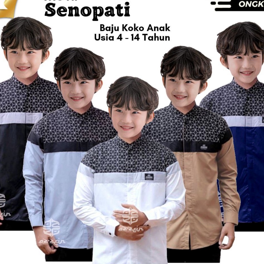 HOT SALE Hanania Kids Atasan Muslim Anak Laki Laki Baju Muslim Anak Laki Laki Baju Koko Anak Laki La